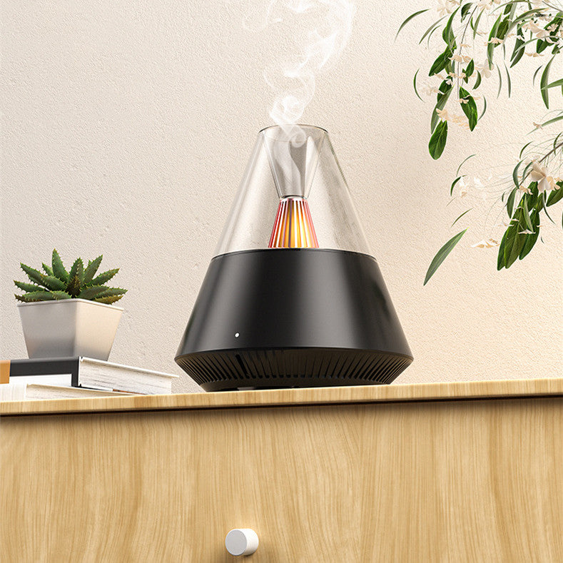 Minimalist Aroma Diffuser - USB Ultrasonic Humidifier with LED Ambiance