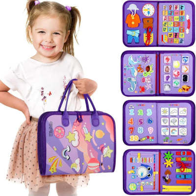 Filz-Lernbrett - Montessori Baby Früherziehung Beschäftigungsbrett Puzzle