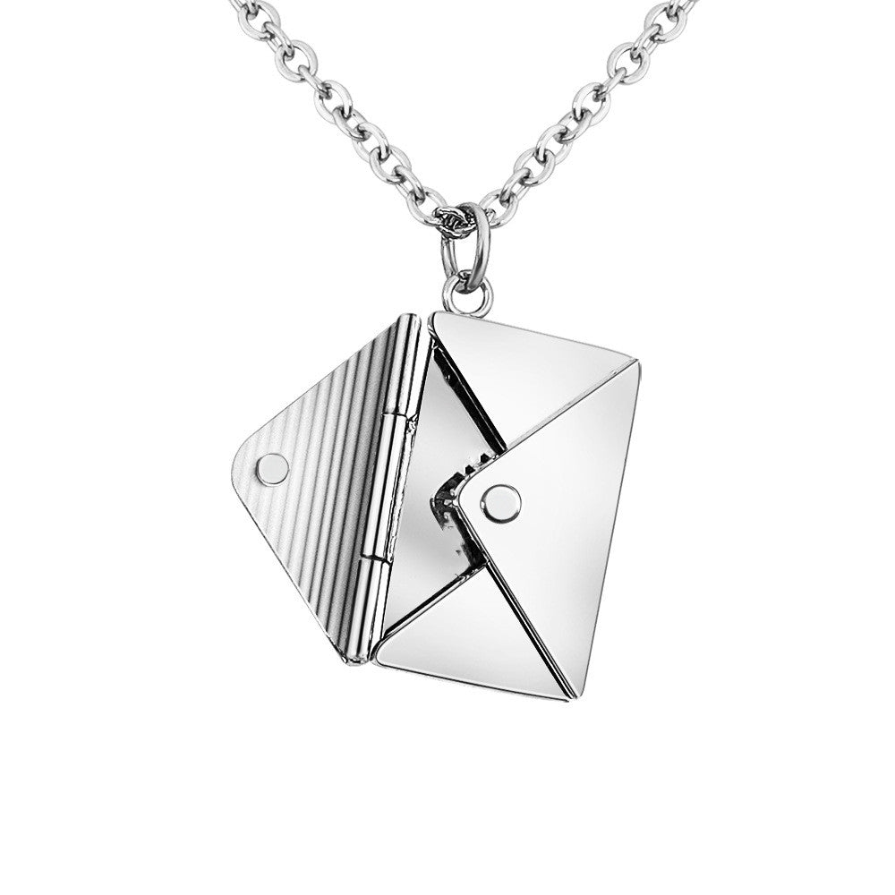 Collar con sobre de carta de amor - Regalo para el Día de San Valentín