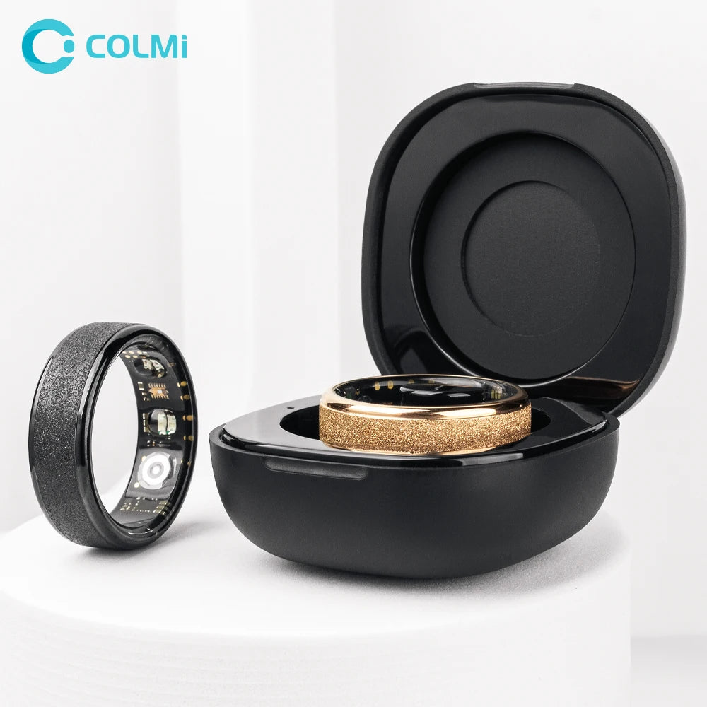 COLMI R10 Smartring mit Ladecase für Damen und Herren, Gesundheits- und Schlafüberwachung, 5 ATM wasserdicht, Multisport-Modus 
