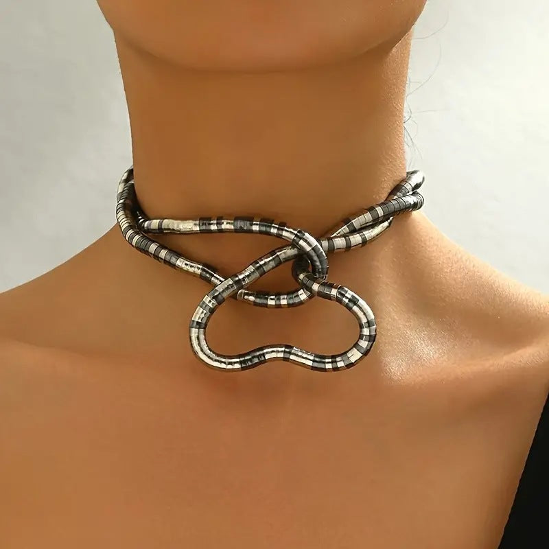 Flexible Serpentine Bone Necklace – Adjustable Snake Link Chain