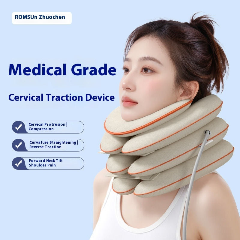 Cervical Traction Device - Inflatable Neck Support for Pain Relief & Posture Correction