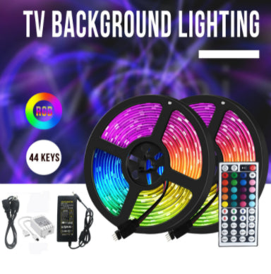 RGB LED Strip Light - Music Sync Remote Control - 4M/5M Smart Ambient Lighting