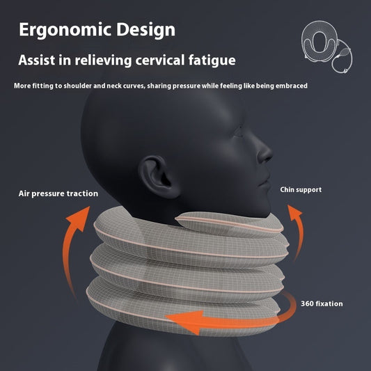 Cervical Traction Device - Inflatable Neck Support for Pain Relief & Posture Correction