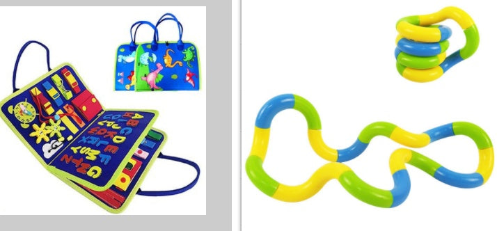 Tableau d'activités Montessori : Jouet ultime pour l'apprentissage sensoriel et moteur