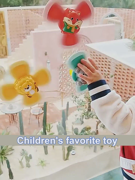 Spinning Top Baby Sucker Toy - Creative Bath Swimming Water Toy with Suction Cup