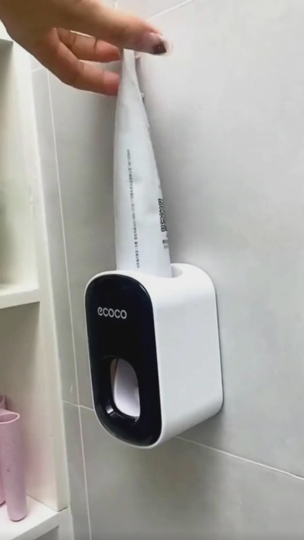 Premium Wall-Mounted Automatic Toothpaste Dispenser | Hands-Free Smart Squeeze | Dust-Proof Bathroom Organizer Set